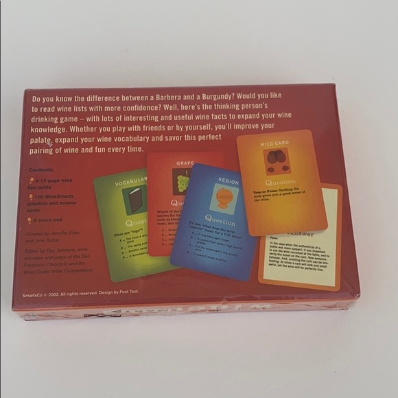Wine Smarts Questions and Answers Card game - Picture 3 of 4